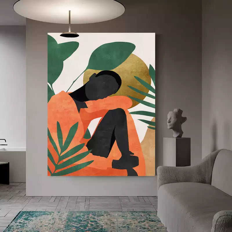 Abstract figures created by artist artists