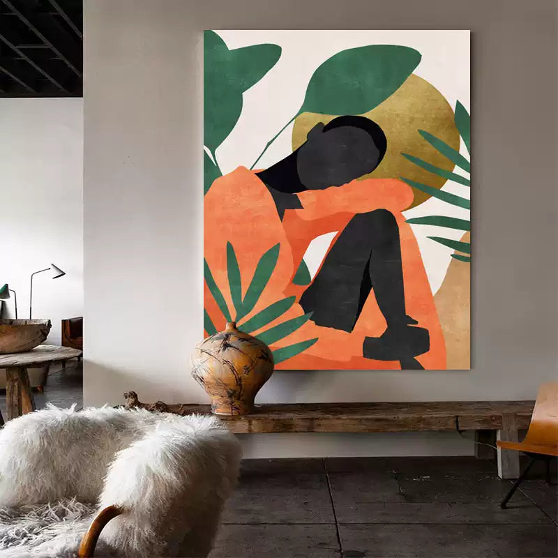 Abstract figures created by artist artists