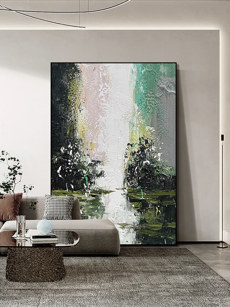 Abstract Art Online Painting - Greenery