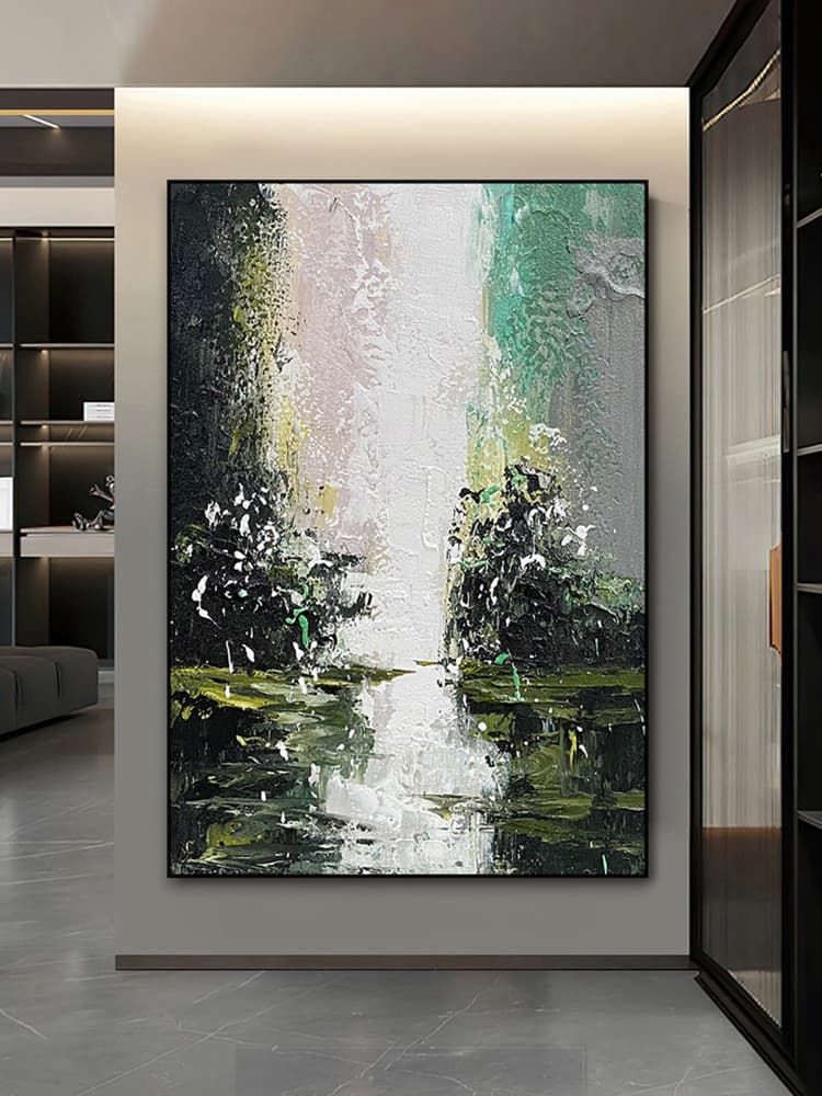 Abstract Art Online Painting - Greenery