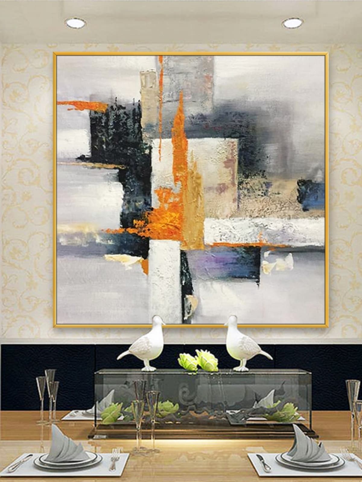 Abstract painting artwork stores art online