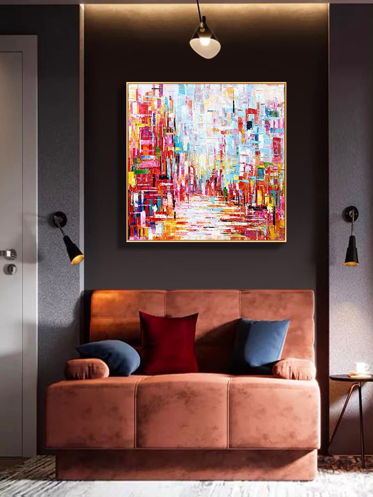 abstract color painting artwork stores