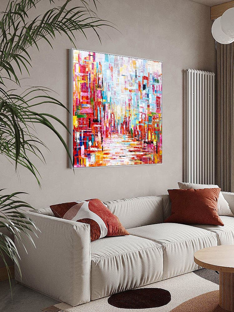 abstract color painting artwork stores