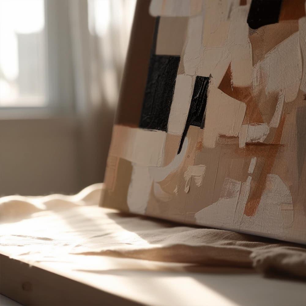 Hand-Painted Abstract Art: Luxurious Colored Squares for Home Decor - My Store
