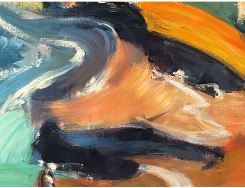 Flowing Colors Colorful Painting Wall Art Home decor - My Store