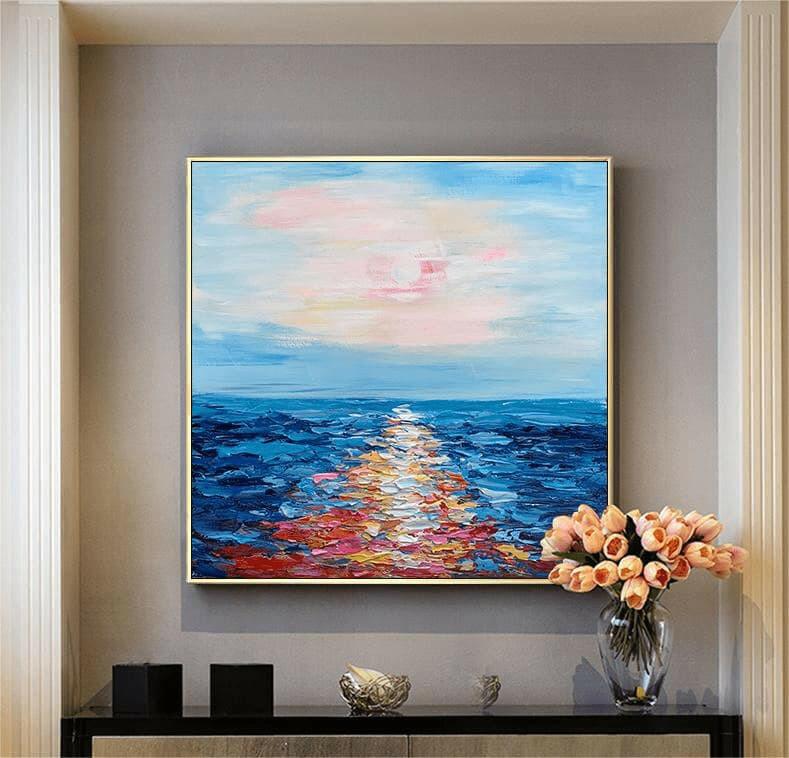 Seascape Painting Abstract Art by Artists - Free Shipping - My Store