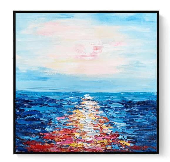 Seascape Painting Abstract Art by Artists - Free Shipping - My Store