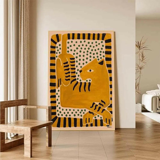 Abstract Tiger Art