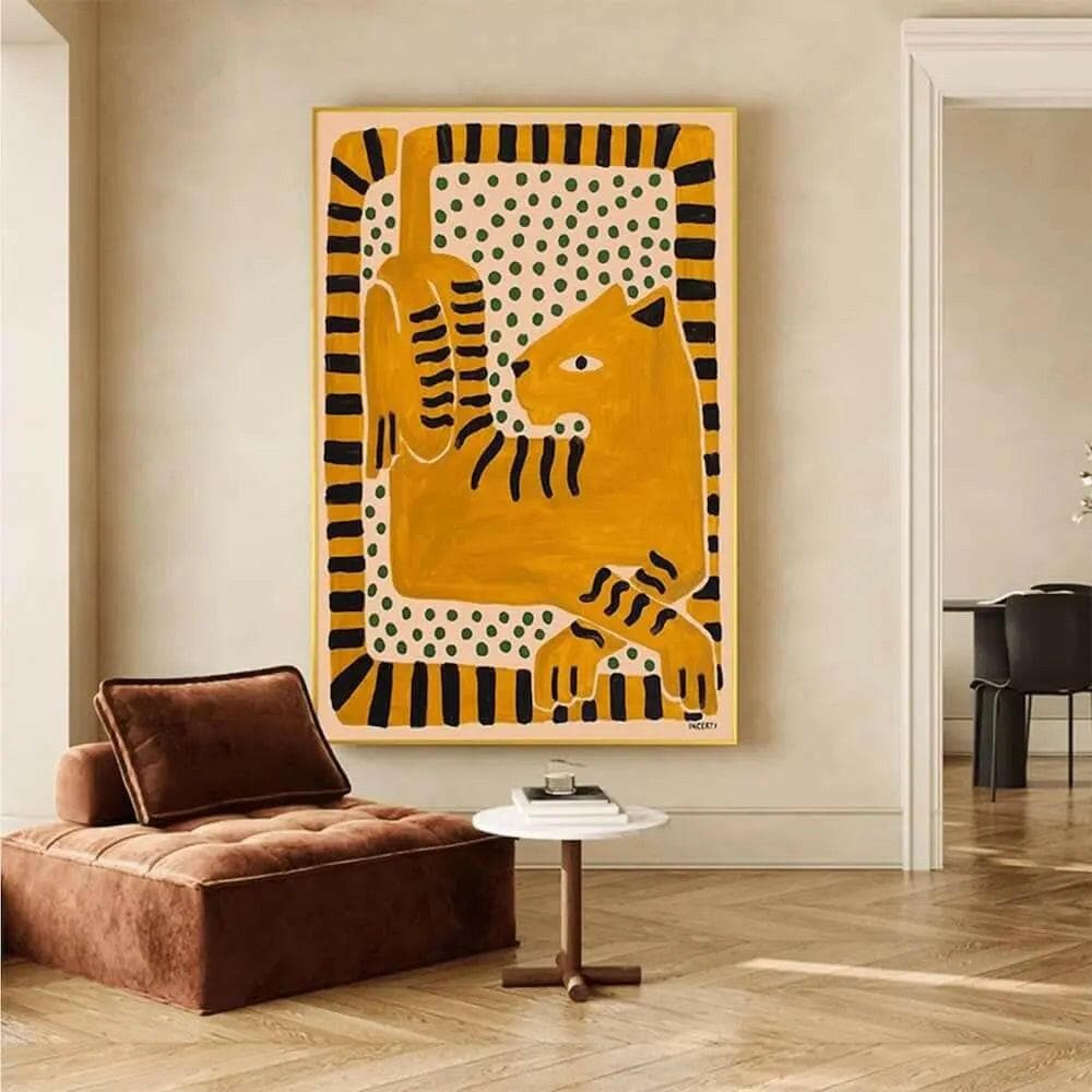 Abstract Tiger Canvas Art