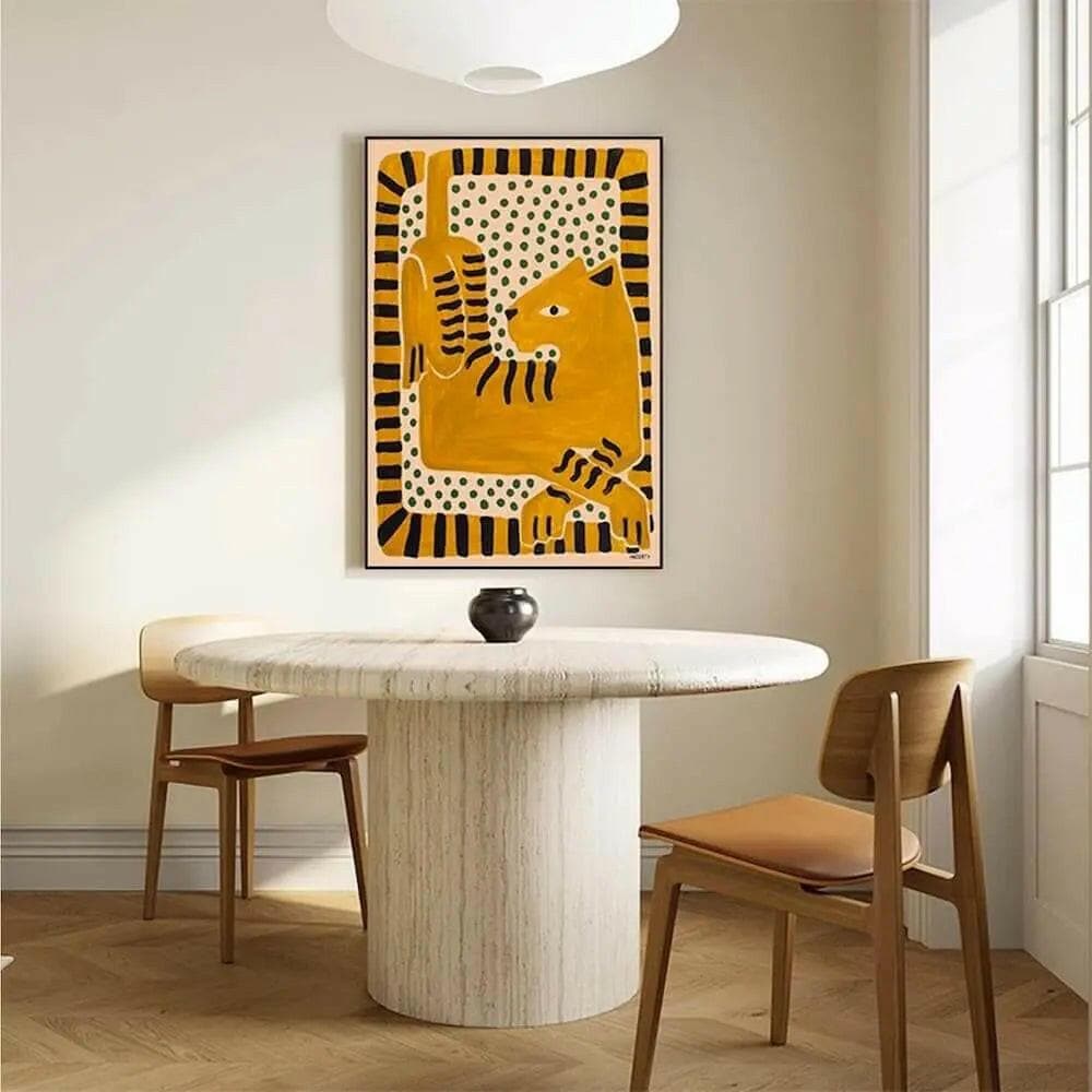 Abstract Tiger Canvas Art