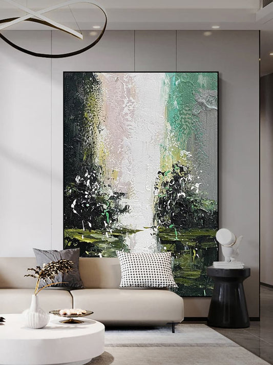 Abstract Art Online Painting - Greenery