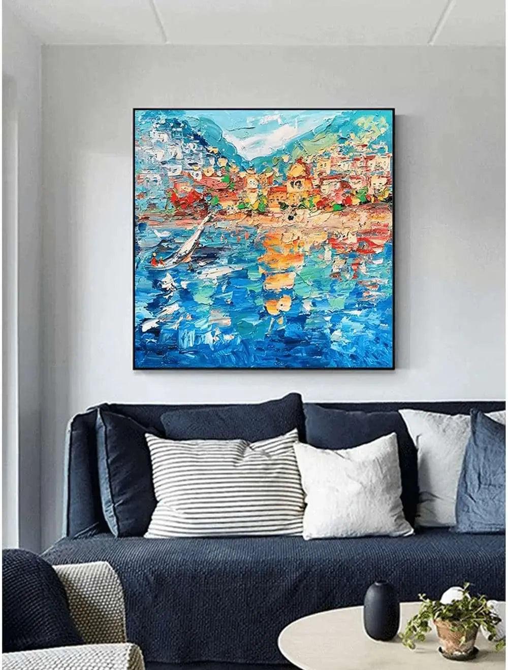 Unique Abstract Island Art - Custom & Durable Canvases