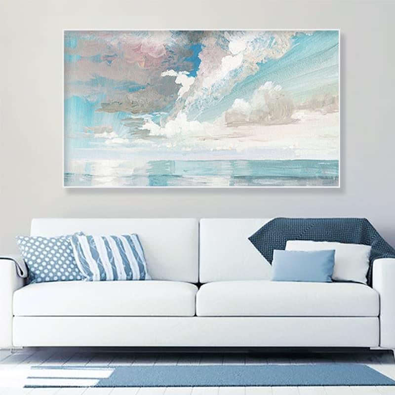 Sky painting on canvas Abstract artist painting - LeYiGallery