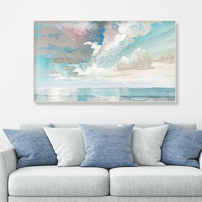 Sky painting on canvas Abstract artist painting - LeYiGallery