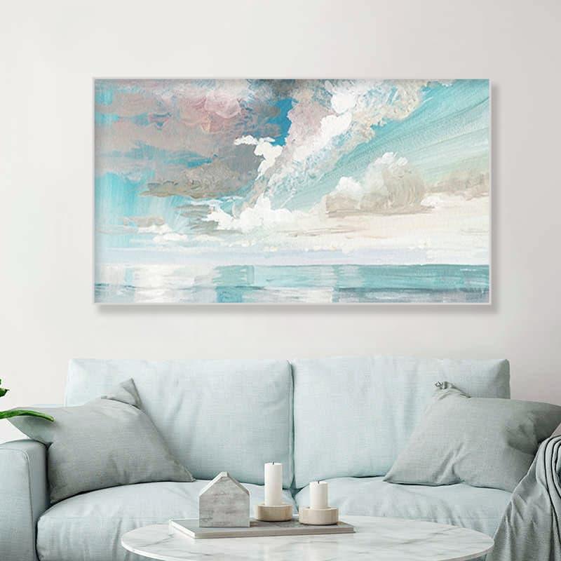 Sky painting on canvas Abstract artist painting - LeYiGallery