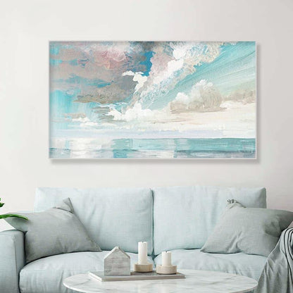 Sky painting on canvas Abstract artist painting - LeYiGallery