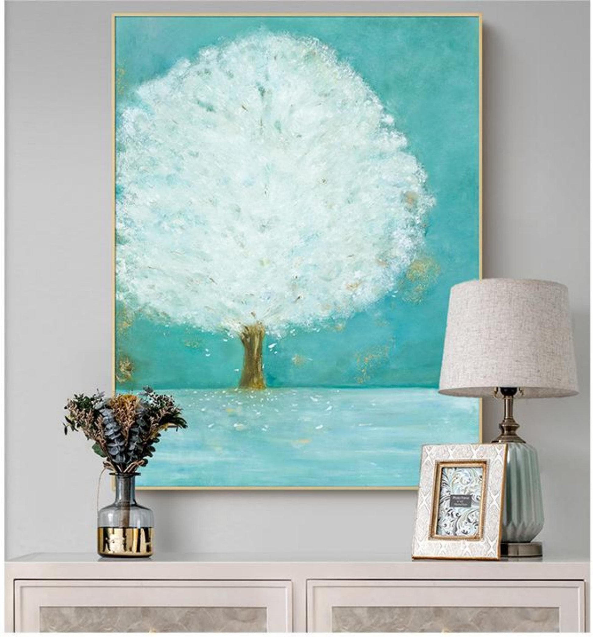 Big abstract art Tree painting Painting online art gallery - LeYiGallery