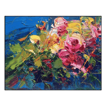 Flower painting, abstract artist painting, online art website - LeYiGallery