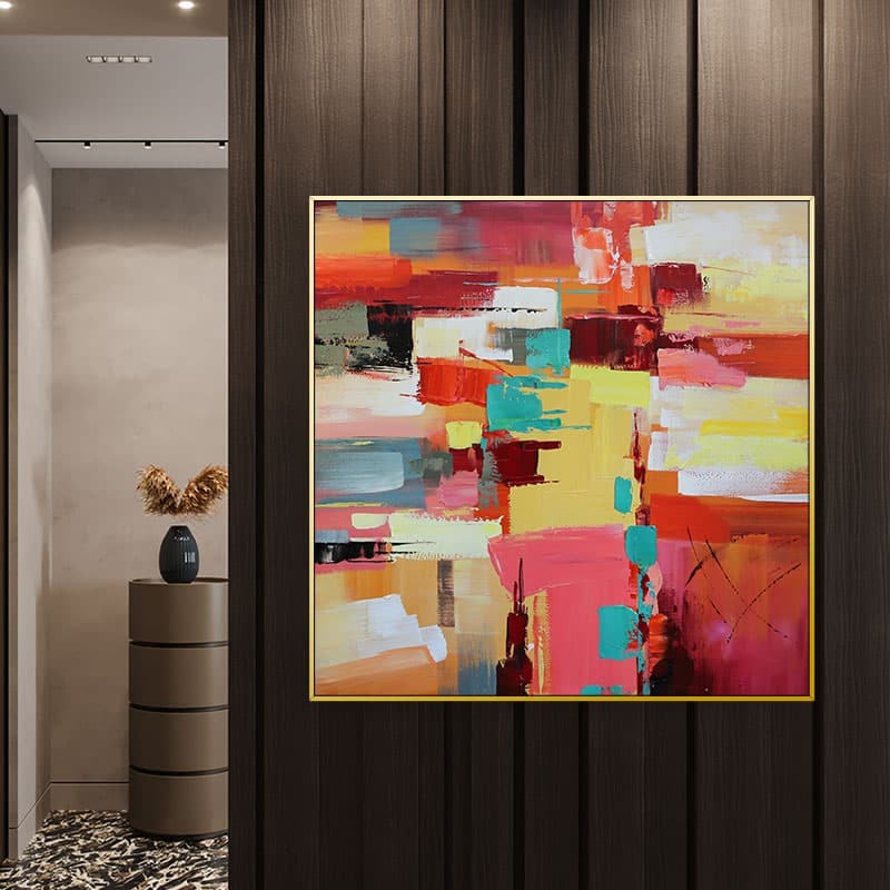 Colorful abstract art painting