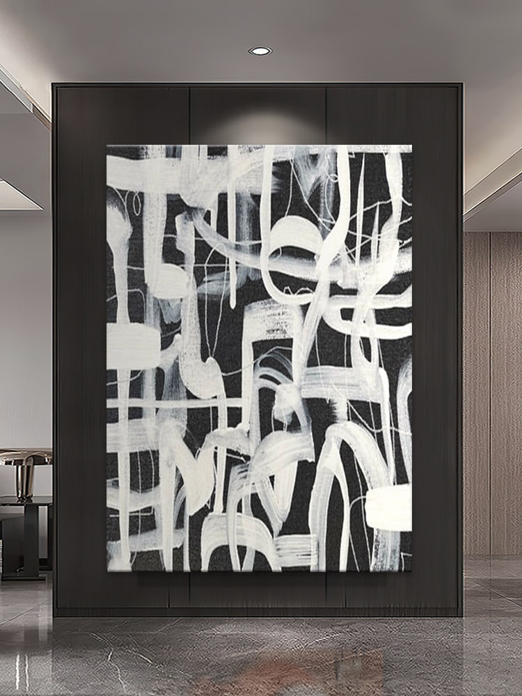 Abstract art painting Thinking