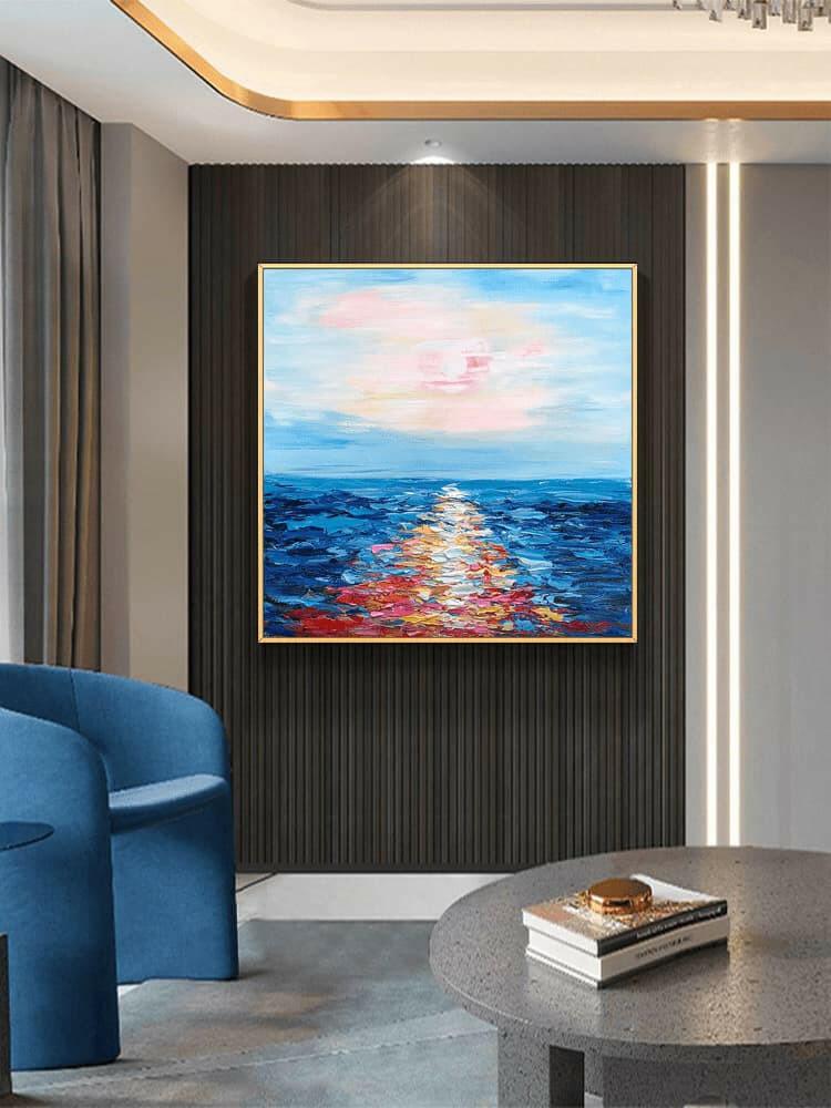 Seascape Painting Abstract Art by Artists - Free Shipping - My Store