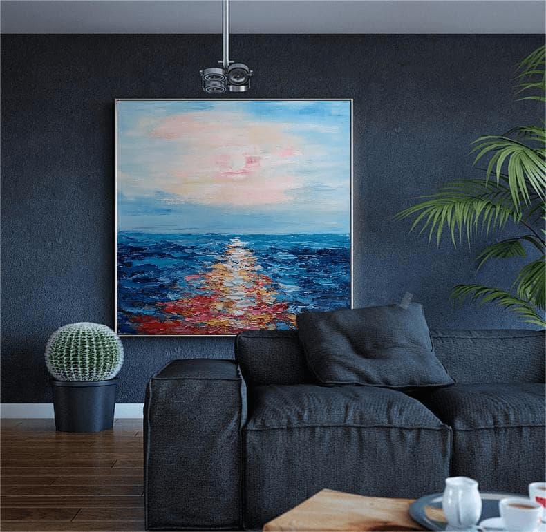Seascape Painting Abstract Art by Artists - Free Shipping - My Store
